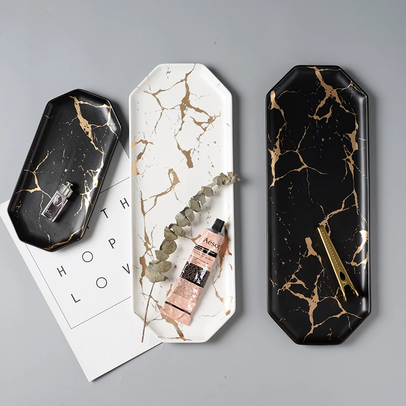 Роскошный светильник из Северной Европы золотая линия Мраморная керамическая