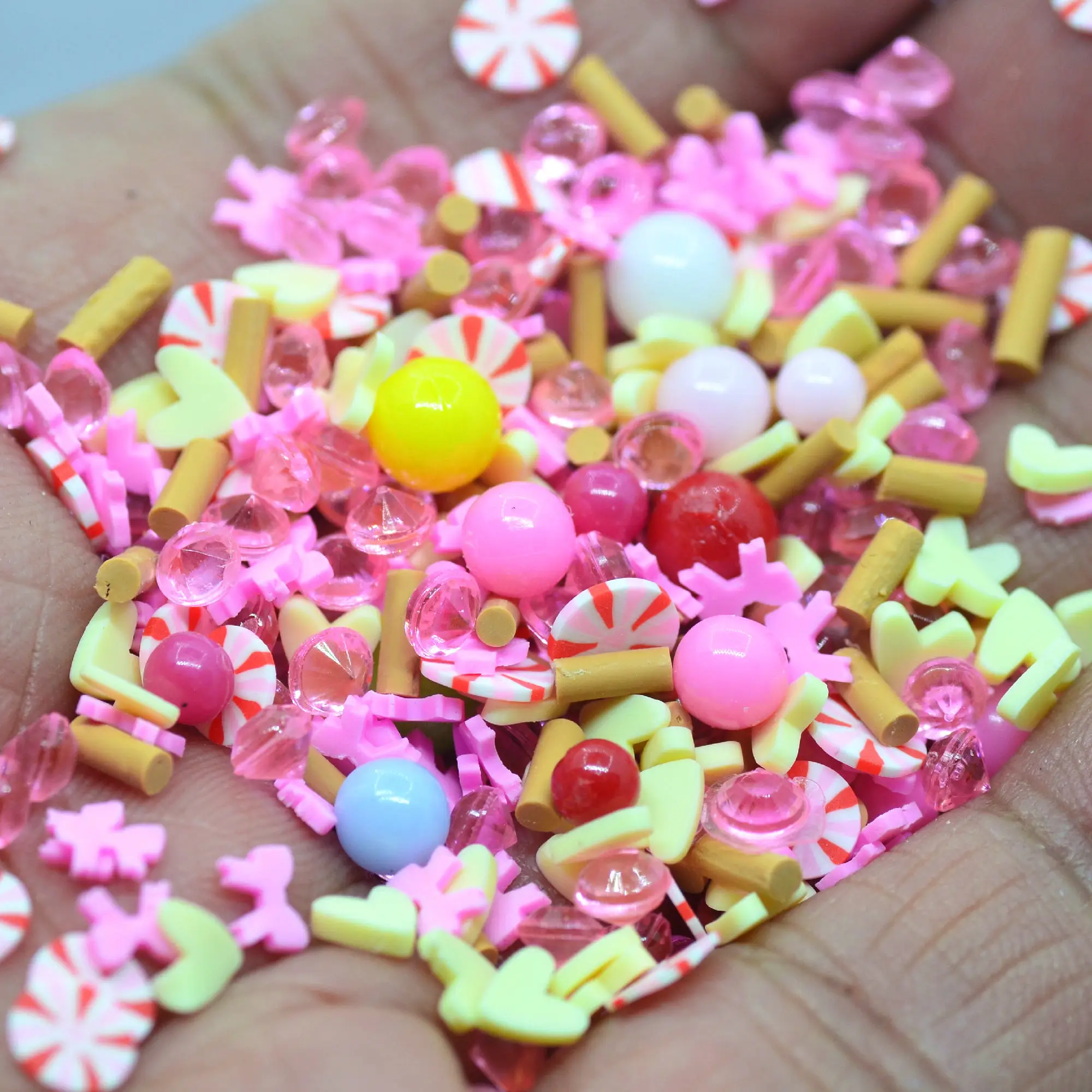 

20 г, нежно-розовый, Нейл-арт, полимерная глина смешанные сладости конфетти DIY ремесла поставок-не съедобные