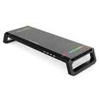 Подставка для монитора, RGB, 4 USB 3,0, регулируемая