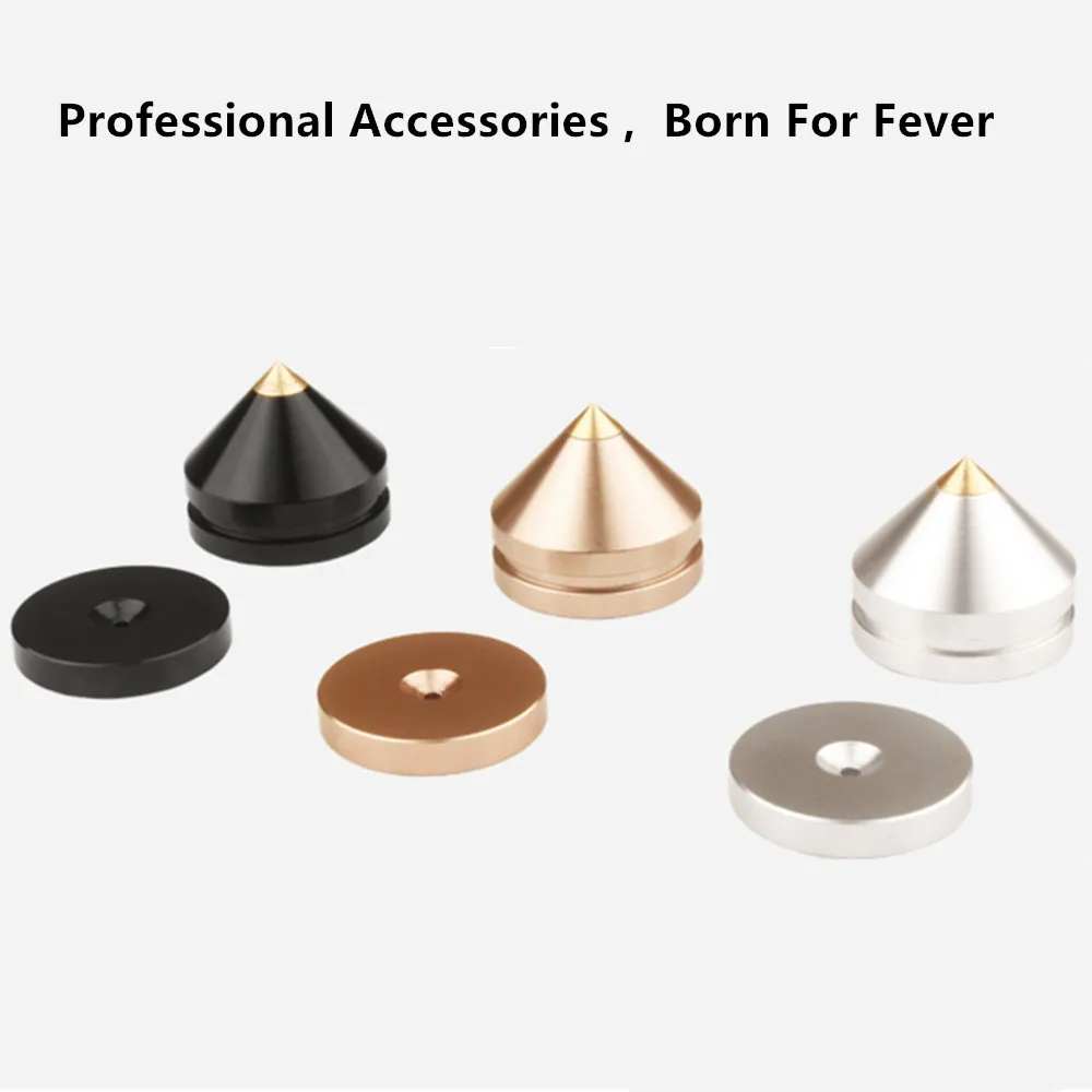 4 компл Hi Fi аудио ног Шипы Конус пол Ноготь на ноге Алюминий сплав Динамик компакт
