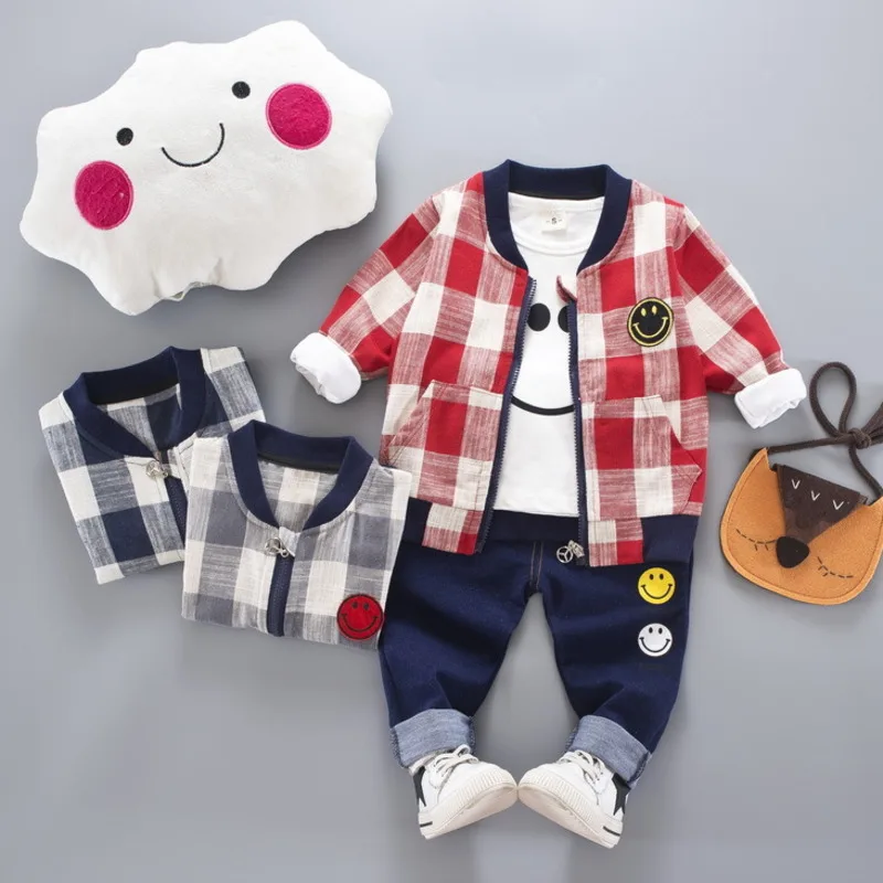 Новинка Сезон весна осень Детская хлопковая одежда для мальчиков и девочек