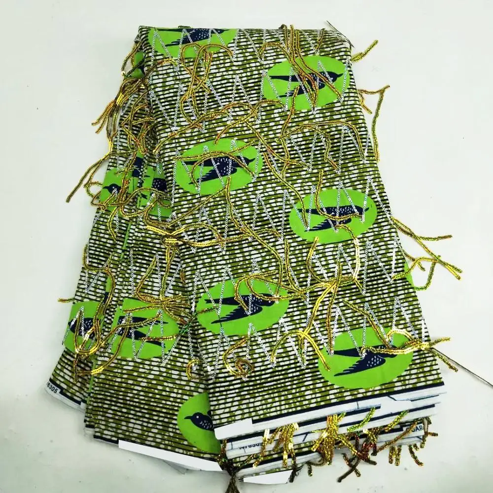 Африканские цветы ткань с принтом в виде воска Анкары стандарта 6 ярдов