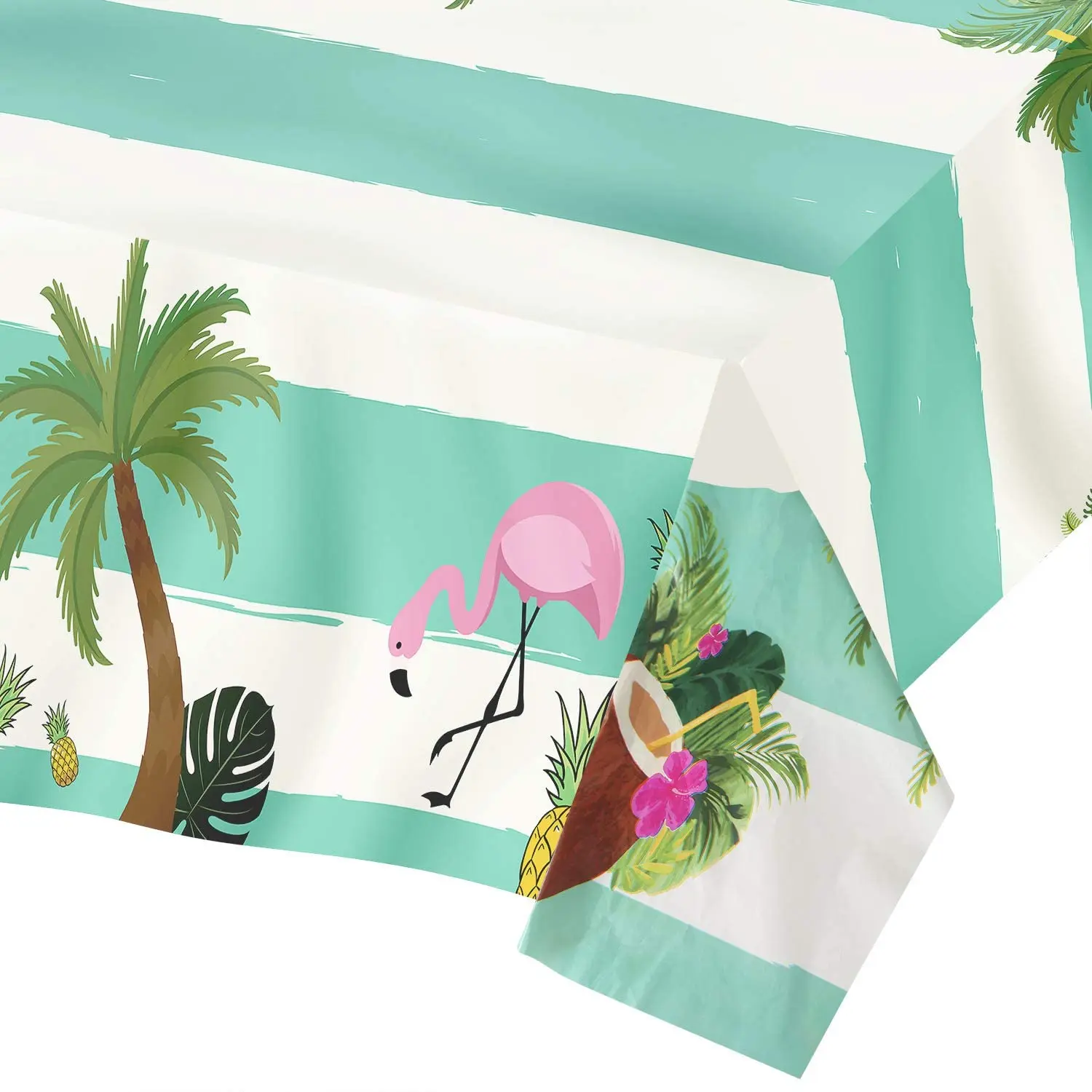 Фламинго Пластик скатерти вечерние одноразовые Aloha Луо в гавайском стиле