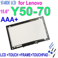 15 6 for lenovo y50 70 y50 70 80dt lcd display touch screen digitizer assembly frame touch board for lenovo y50 70 lcd