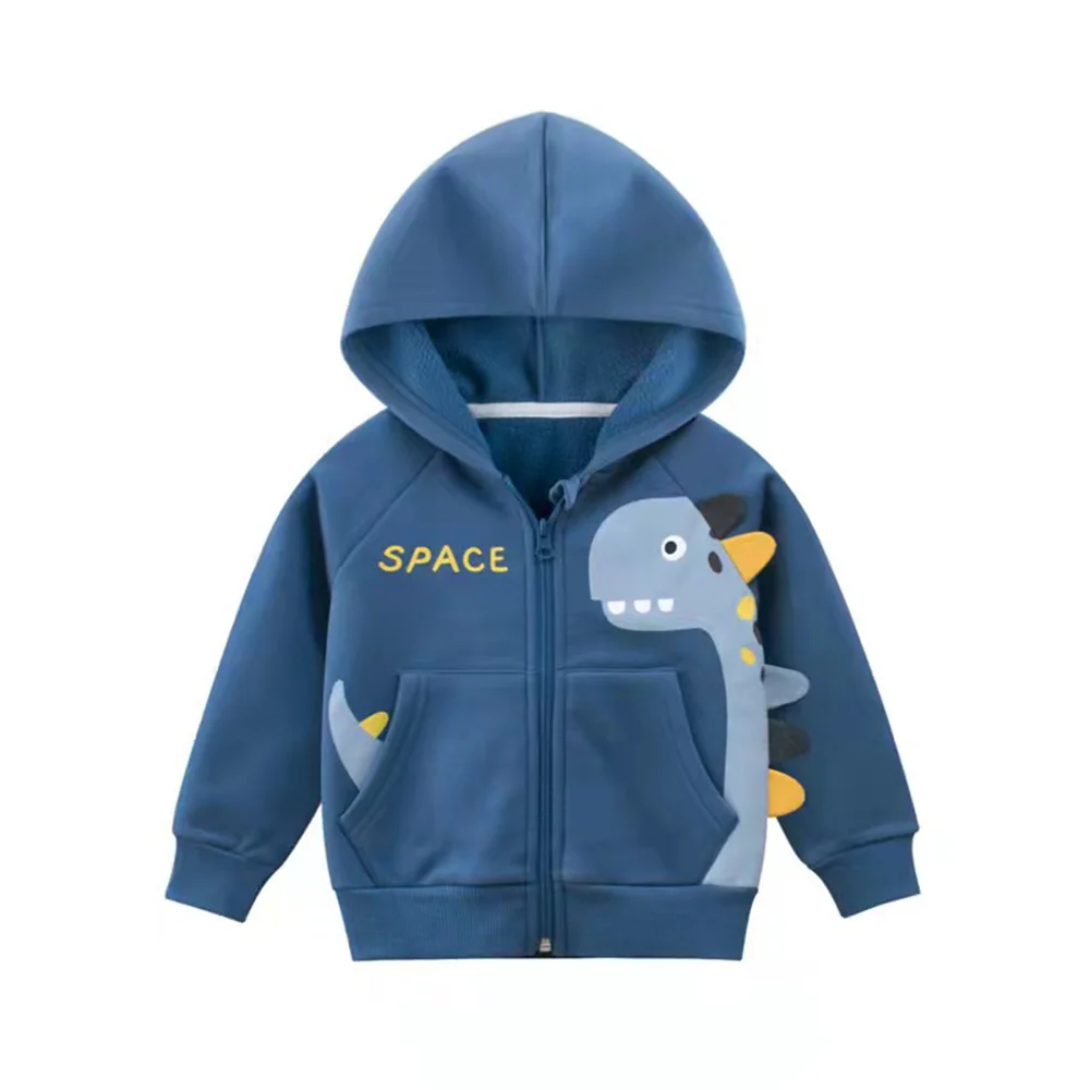 

Baby Boys' Cotton Cartoon Fox Zip Front Jacket Hoodie Sweatshirt