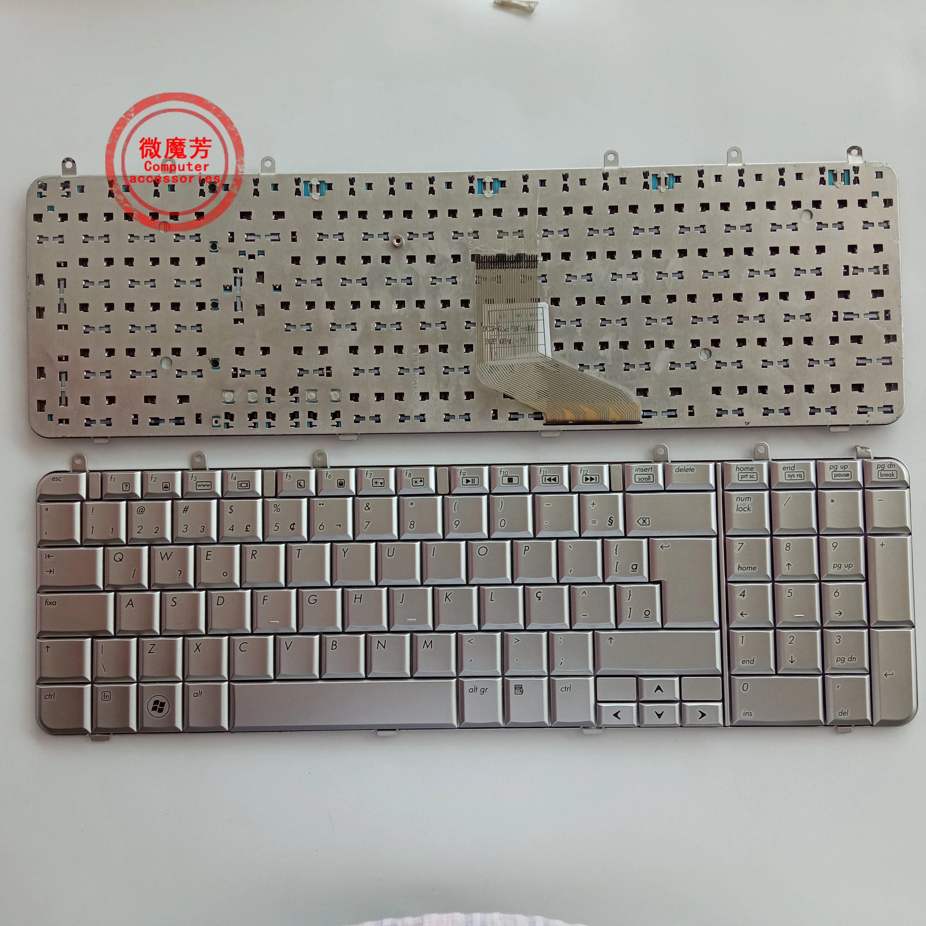 BR Для HP Pavilion DV7 DV7-1000 Клавиатура для ноутбука серебристая | Компьютеры и офис