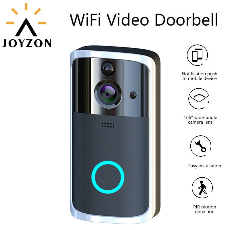 JOYZON 720p смарт WiFi видео дверной звонок камера визуальный домофон с колокольчиком