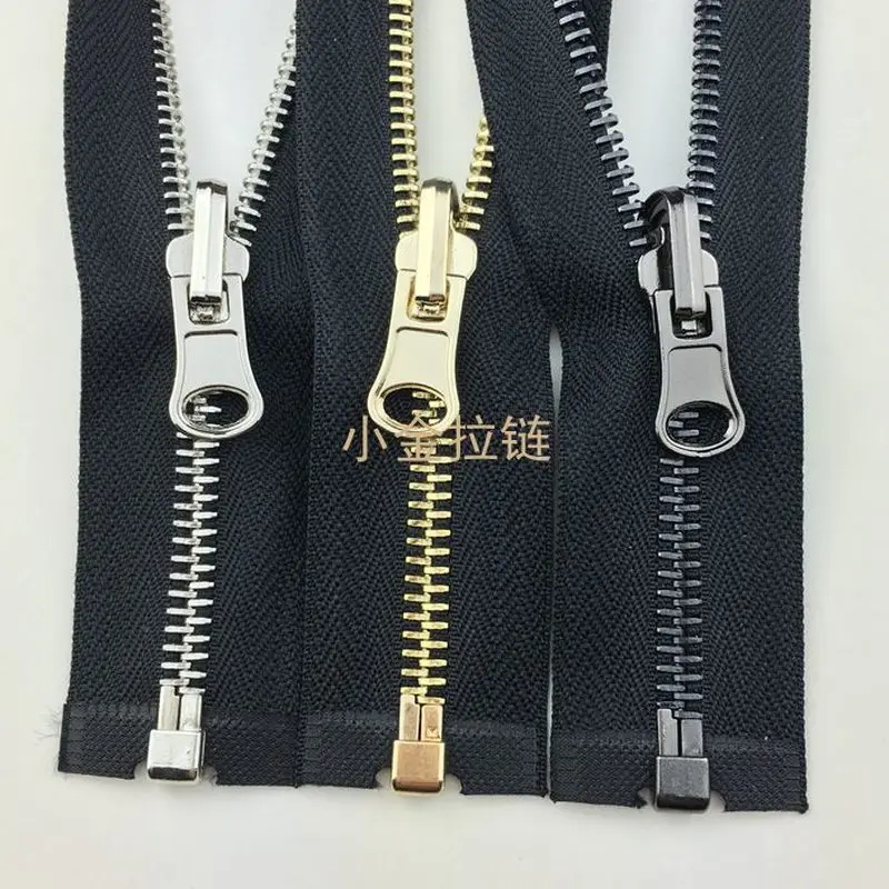 

3 Pcs/lot Metal Zipper Single Open End Rotating Reversible Double Side Slider Puller Jacket Garment Tailor Materials Accessories