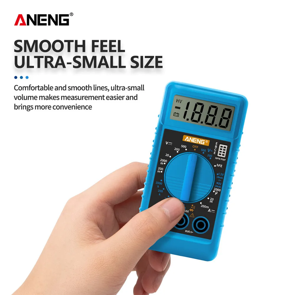 ANENG мультиметр цифровой мини тестер multimeter esr метр мультиметры транзистор