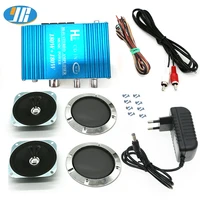 kit arcade game machine audio diy 180w stereo amplifier pc car dvd mp3 music player 4 inch speaker chrome grille cable