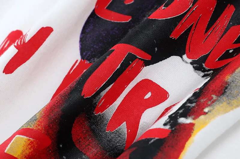 

Tideshec Male Gothic Graphic Letter T-shirt Streetwear Cotton Oversize Summer Tshirt Hip Hop Short Sleeve Hipster Tees Men