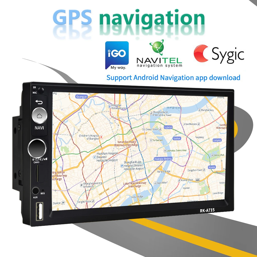 $70.60 Podofo 2 din Android Car Multimedia Player Universal Car Radio 2din GPS Autoradio For Volkswagen Nissan Hyundai Kia toyota CR-V
