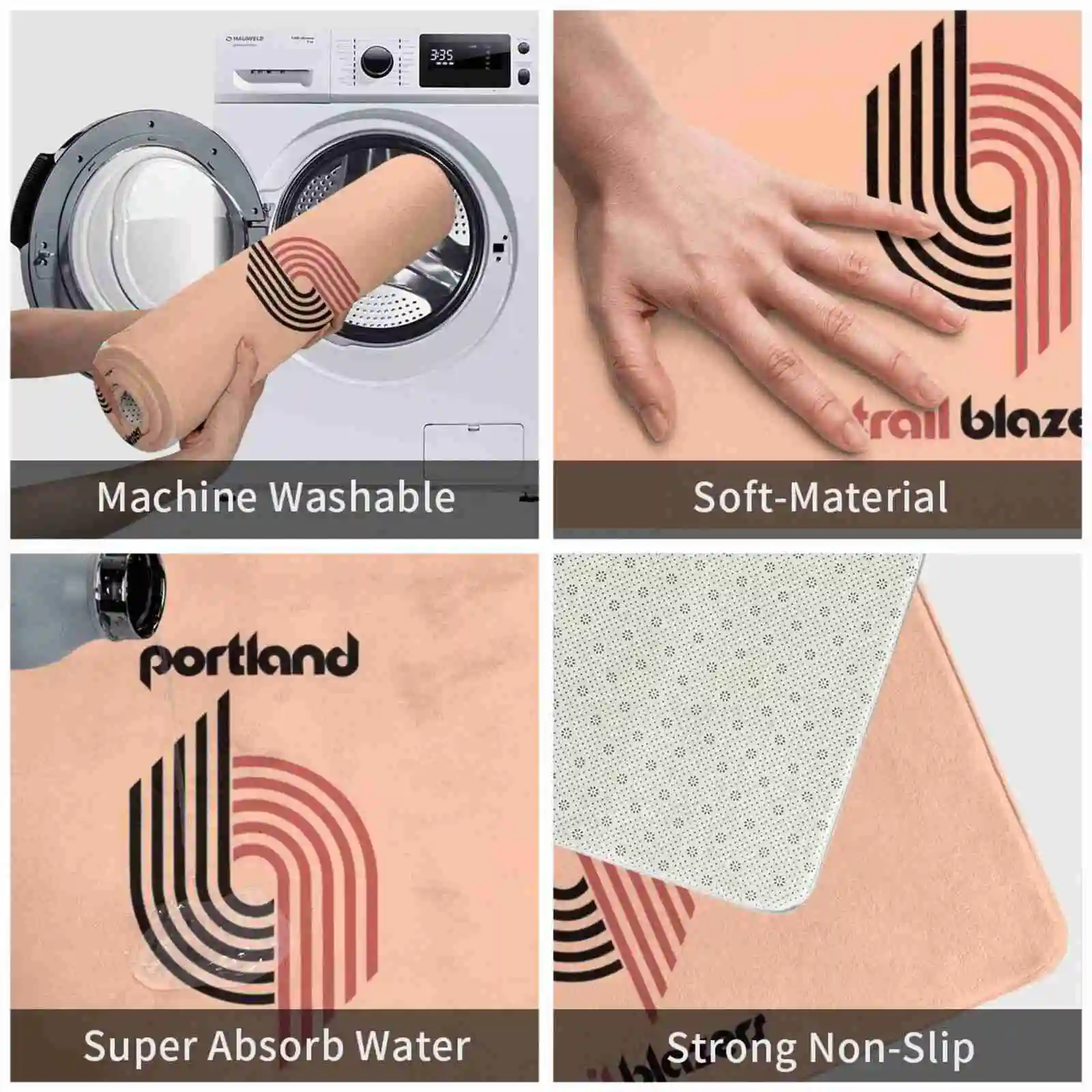 Блейзеры портландский удобный дверной коврик для ног с логотипом города - купить