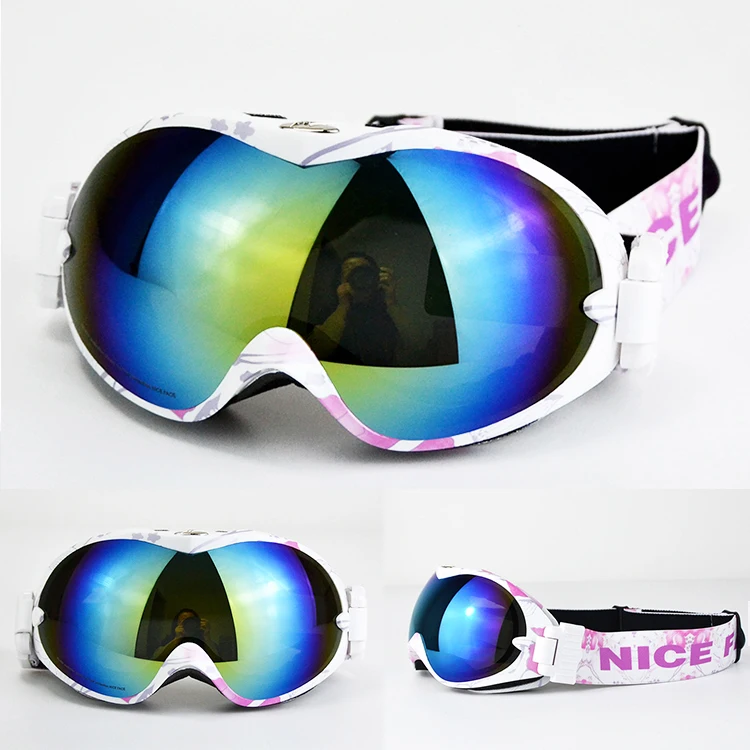

Lens Anti-fog Double Layers Ski Goggles Man Women Ski Goggles Snowmobile Eyewear Lunettes De Ski Skiing Snowboardin BK50HX