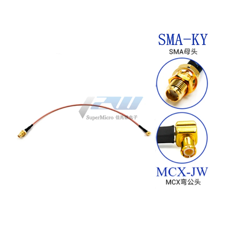 Бесплатная доставка MCX J изогнутый штекер к SMA K женский RG316 линия sma удлинительному