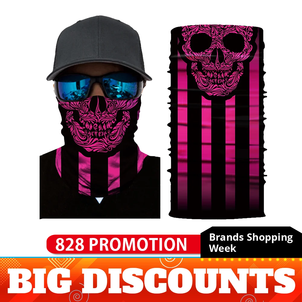 Мотоциклетная маска для лица Байкерская Балаклава Masque Scary Cagoule Visage унисекс Skull