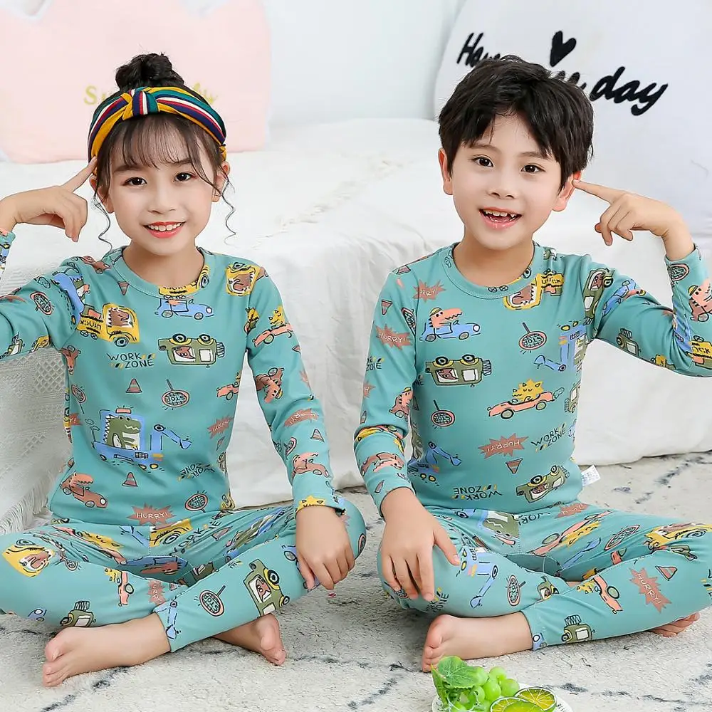

Kids Christmas Pajamas Boys Girls Clothes Sets Children Cartoon Sleepwear Pyjamas Kids Cotton Nightwear 2-13Y Teens Night Suit