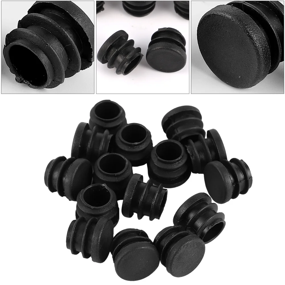 

100pcs 25mm Round Cover Furniture Leg Plug Blanking End Caps Tube Bung