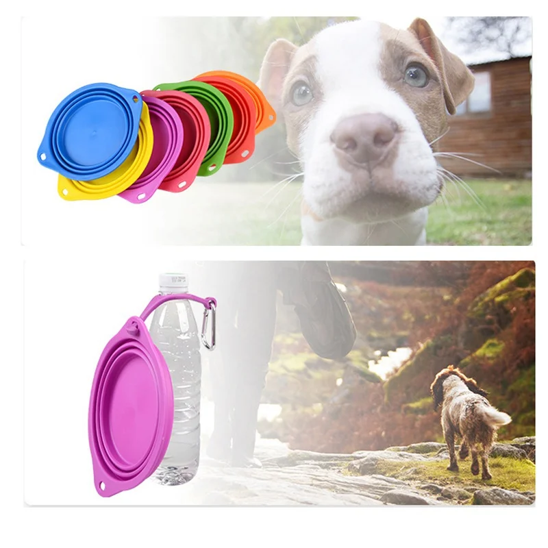 Новинка 2019 портативные миски для собак с пряжкой и чайником посуда щенка