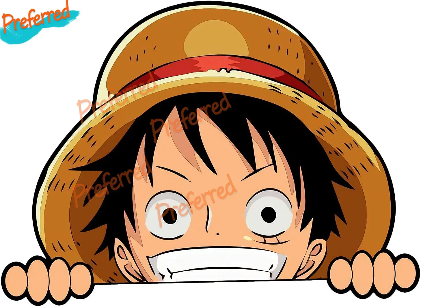 

High Quality Car Sticker Motocross Racing Laptop Helmet Trunk Wall Vinyl Car Sticker Die-Cut for Roronoa Zoro and Luffy Peeker