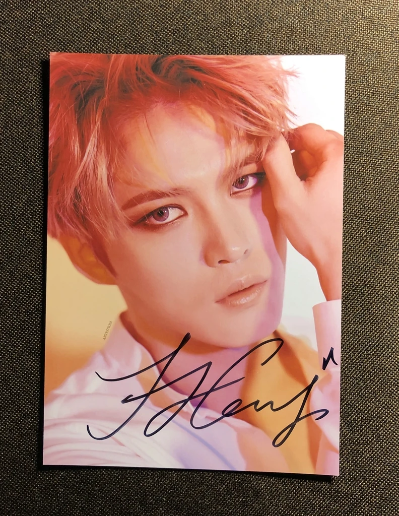 Ручной подписанный JYJ Ким Чжэ Чжун фото с автографом K-POP 012020P8 | Дом и сад