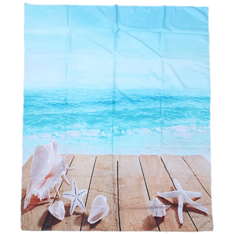 Горячая Декор гобелен деревянный Boardwald с ракушками Солнечный свет пляж тема