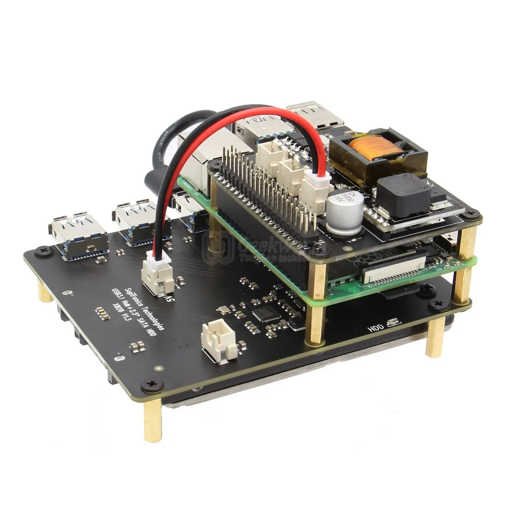 Плата расширения Raspberry Pi 4 X765 802.3at POE модуль питания Ethernet PoE для B ( модели ) / 3B