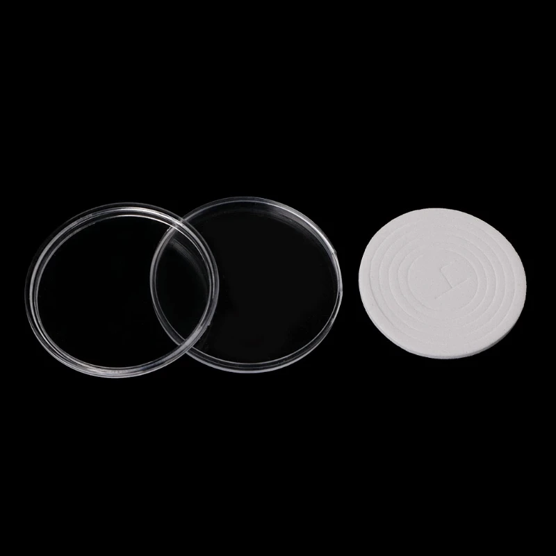 Прозрачные Пластиковые футляры для хранения монет держатель капсул прозрачный