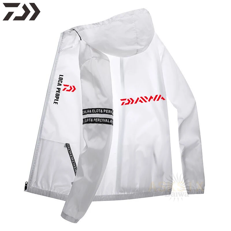 Летняя тонкая Солнцезащитная рыболовная одежда Daiwa Auti UV дышащая быстросохнущая
