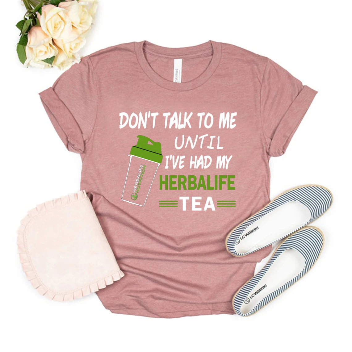Футболка Herbalife Tea Don't Talk со мной пока я не купил чай футболка унисекс с коротким