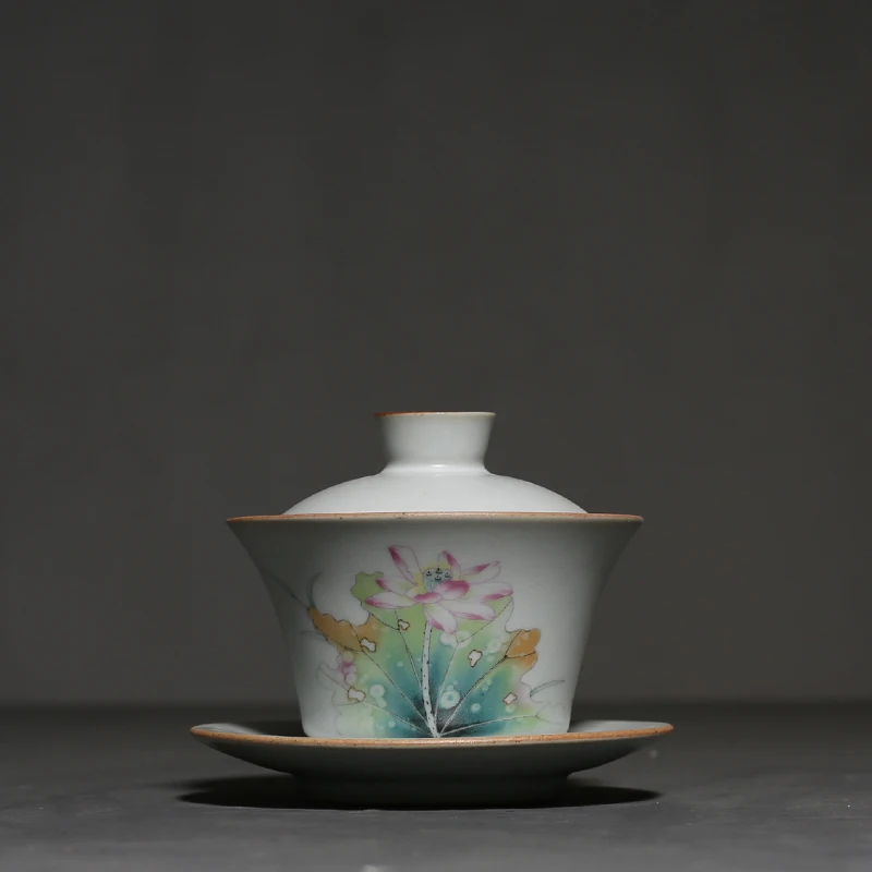 Керамическая чашка с крышкой 140 мл|Пиалы для чая| |