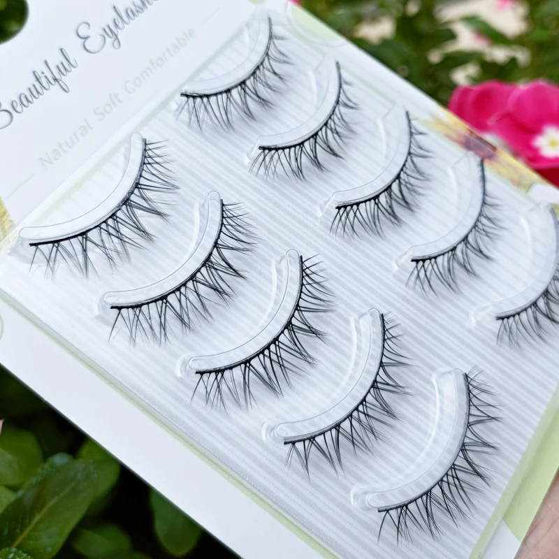 Черные ресницы натуральные Мягкие Накладные ручной работы 100% косметические