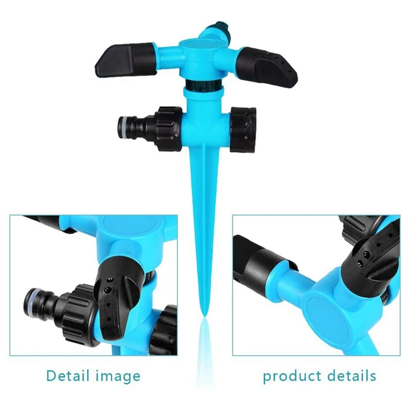 

3x Grass Watering Sprinkler,360 Degree Rotating Lawn Sprinkler & 1x 360 Degree Automatic Rotating Garden Sprinklers