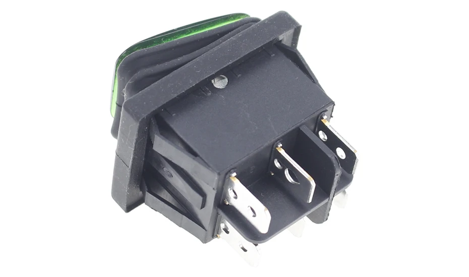 1 шт. вкл/выкл на 30A/250V Heavy Duty 6-контактный DPDT IP67 Водонепроницаемый авто лодка морской перекидной переключатель выключатель с точечной светодиодный 12V 220V 27x22 мм