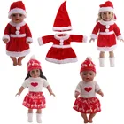 Кукла Рождественская Одежда Fit 18 дюймов американская кукла  43 см для ухода за ребенком для мам, гиперреалистичный Пупс, подарок девушке, наши поколения девочек плюшевого мишки, игрушка, подарок на Рождество
