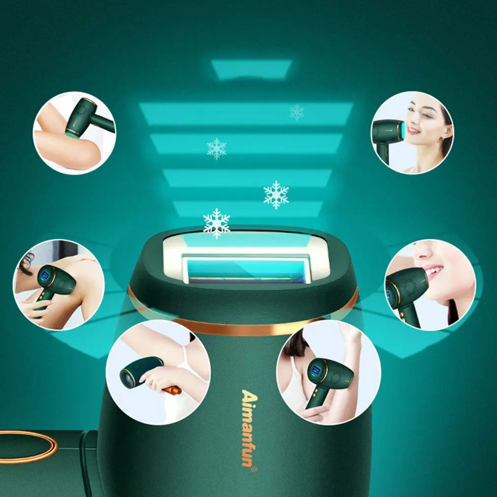 

Ice Cool Laser Hair Removal For Women And Men Painless Laser Epilator Machine For Body Face Chin Legs At-Home Use