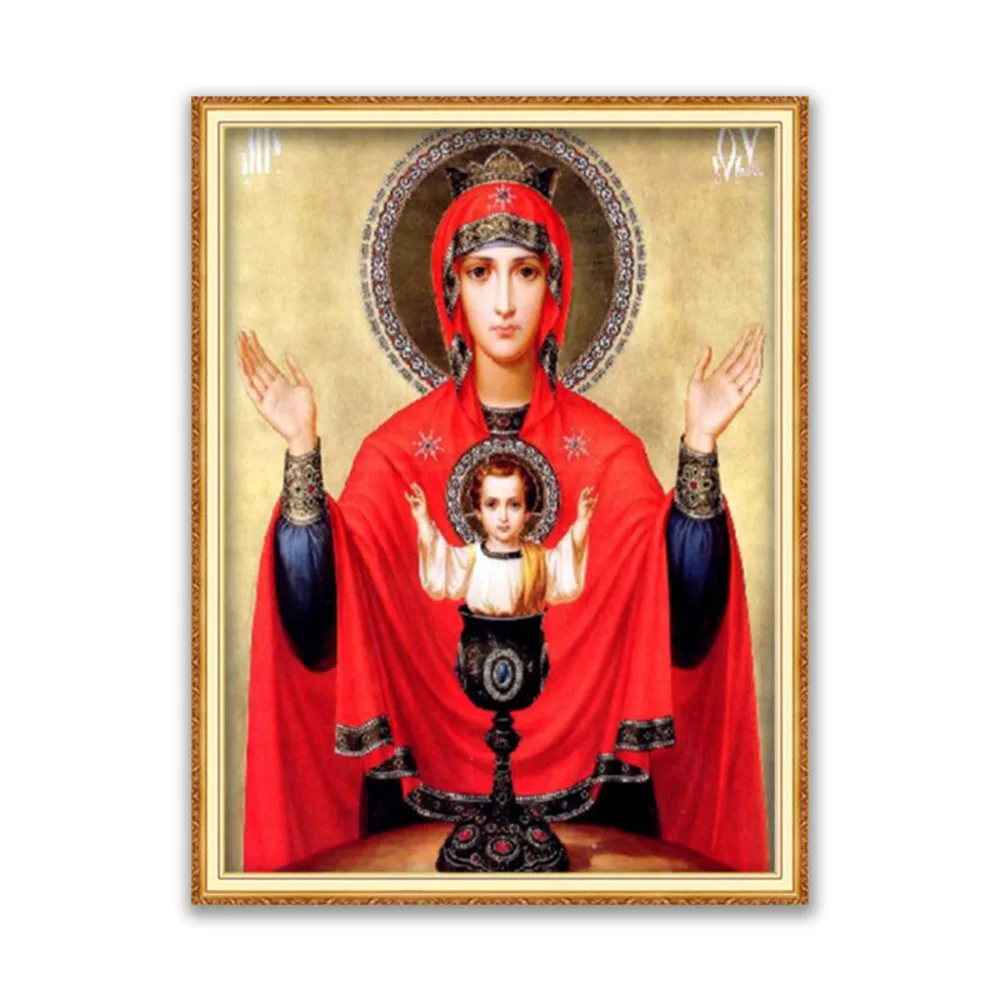 

Регион-иконки в стиле «сделай сам» 11CT Набор для вышивания крестиком ремесло набор для рукоделия с напечатаным холстом хлопчатобумажные нит...