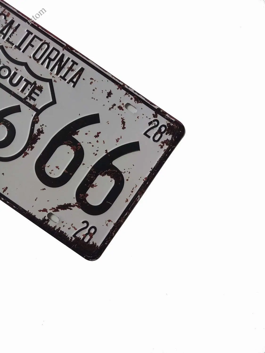 Калифорния RT Route 66 США Ретро винтажный номерной знак для авто жестяной тисненый