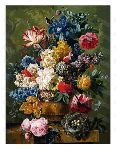 

Diy Diamond Painting Light Luxury Retro Aristocratic Style Color Flower Oil Painting Advanced Mysterious Beauty Painting