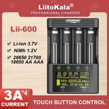 Liitokala Lii-600 Lii-S8  Lii-500 Lii-PD4 Lii-500S LCD 3.7V 18650 18350 18500 21700  14500 26650 AA NiMH Lithium-Battery Charger