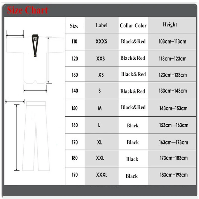 

Taekwondo Uniform Men Women Professional Training Competition Taekwondo Uniform Cotton Breathable Suit Judo Uniform