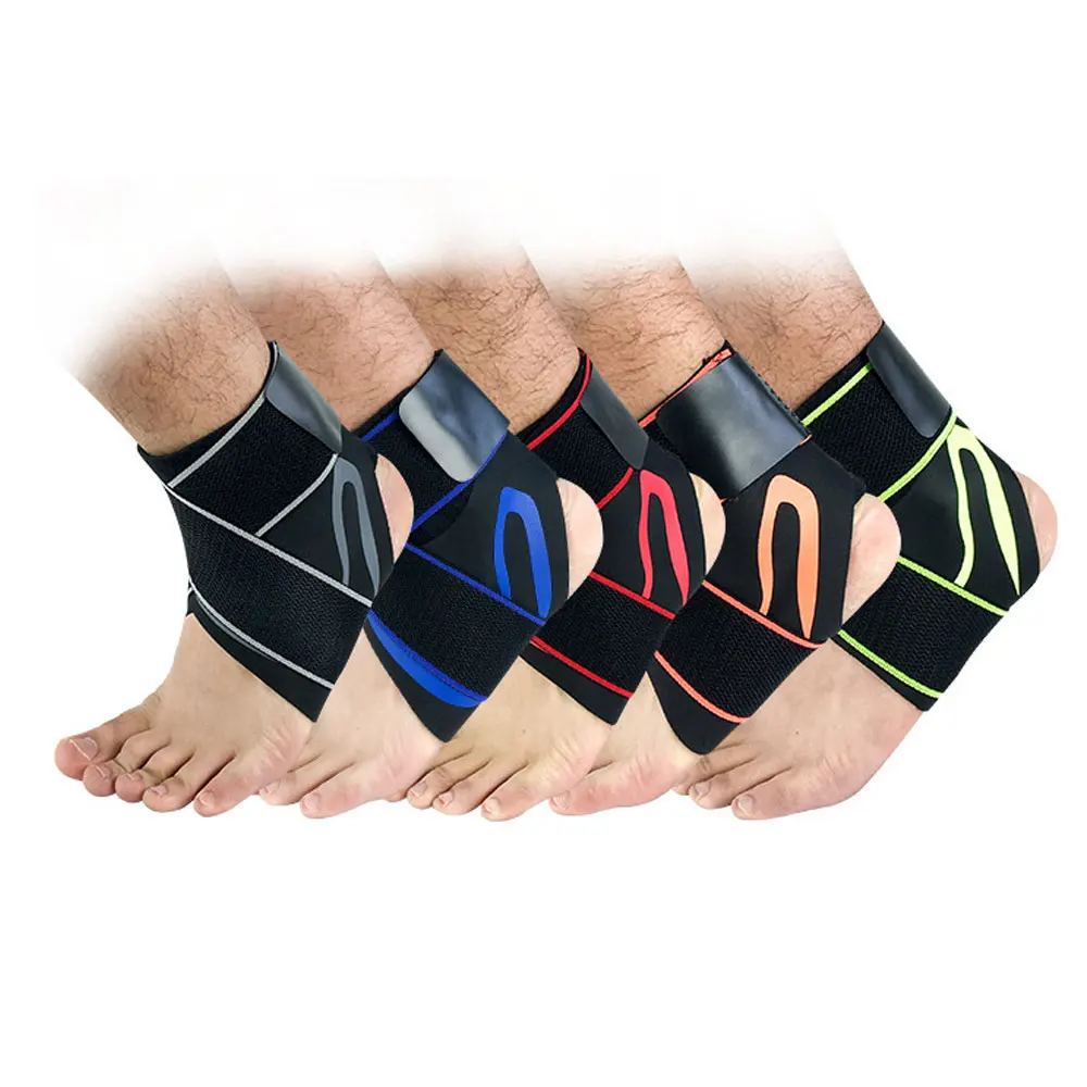 

Tcare 1Pair Ankle Support Adjustable Ankle Brace Breathable Ok Cloth Material Super Elastic and Comfortable Perfect for Sports