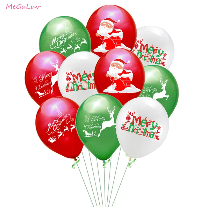 10 шт. 12 дюймовые рождественские воздушные шары|Воздушные шары и аксессуары| |