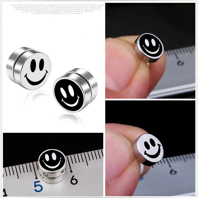 

High quality titanium steel No Ear Hole Simple Accessories Popular Jewelry Cheap Gift Women Men New Magnet Earrings