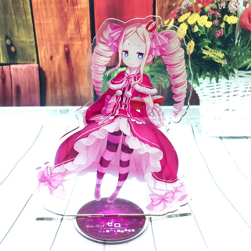 15 cmAnime фигурка Re: Life a Different World from Zero Rem Ram Emilia re zero акриловая аниме стоячая Пластина