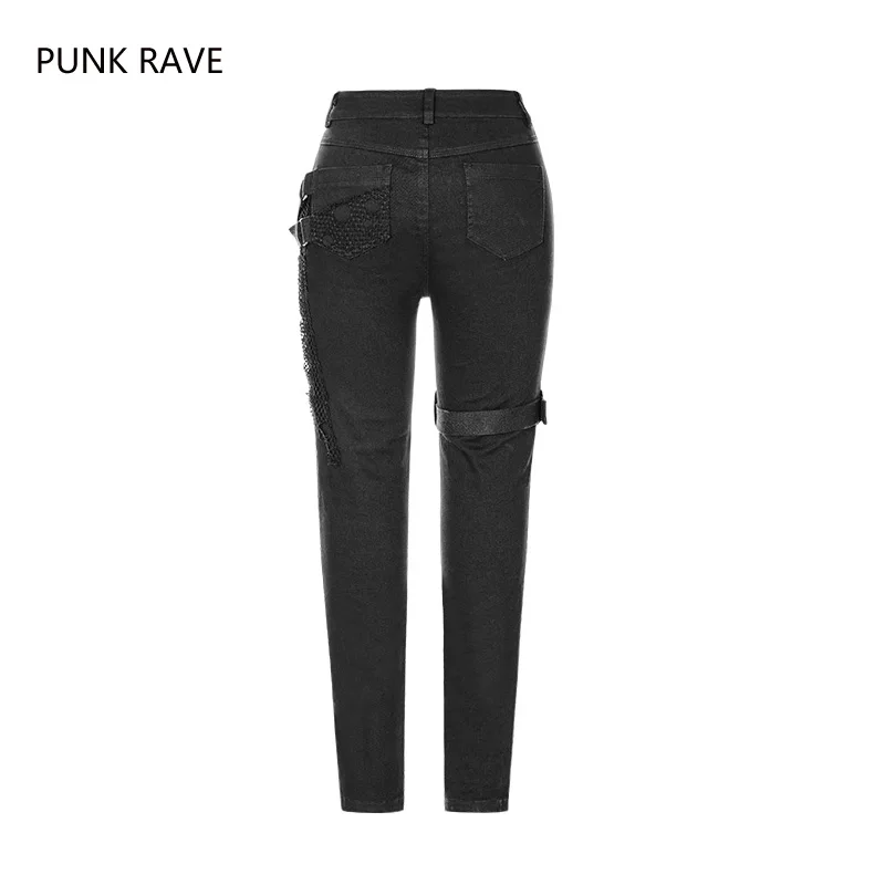 Брюки женские длинные в стиле панк рейв модные личные штаны уличная одежда