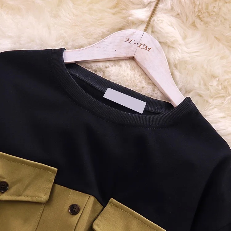 Осень-зима 2019 новые женские хлопковые блузки с О-образным вырезом