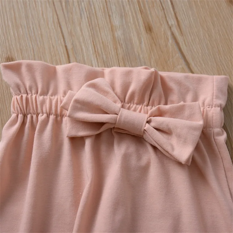 

2021 Long sleeve children clothing sets Autumn Baby Romper+Bowknot Trousers Two-piece Set cotton 0-24M fashion Boy girl clothes