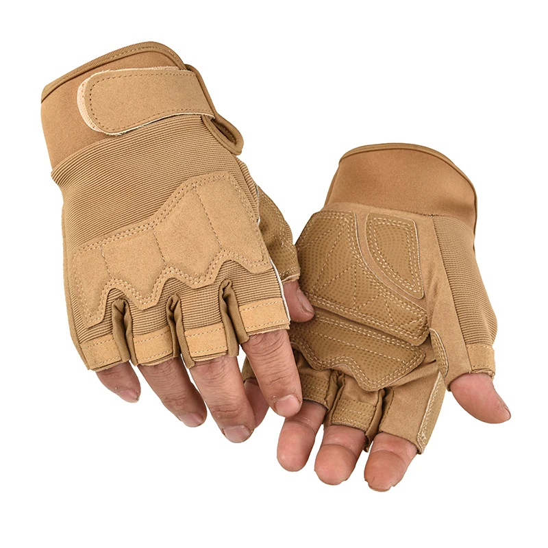 Велосипедные перчатки с открытыми пальцами спортивные камуфляжные мужские и