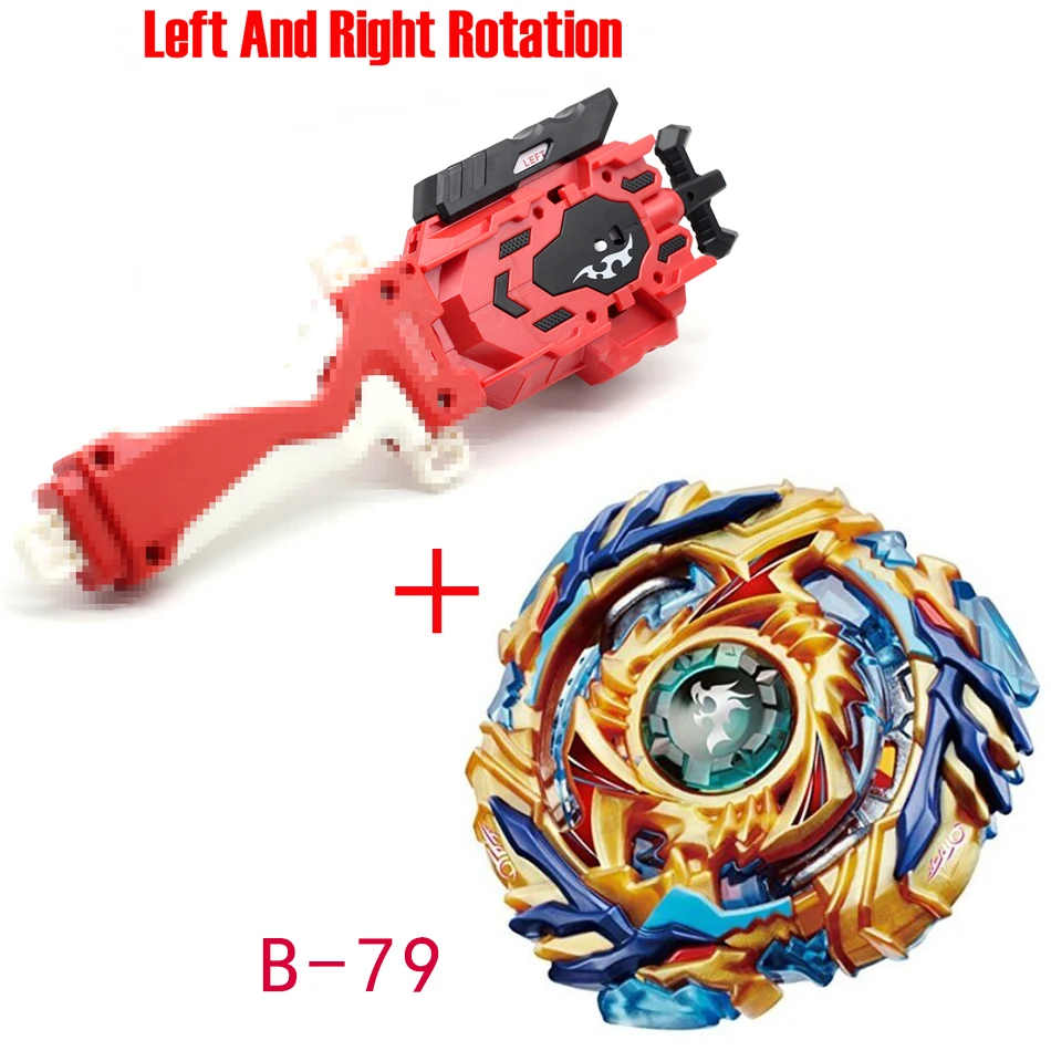 Новейшая модель; Beyblade Burst ToysB-145 B-144 B-143 B-140 с пусковым устройством и коробчатый отвал Металл Fusion Бог Прядильный механизм бей лезвия игрушка - Цвет: B-79